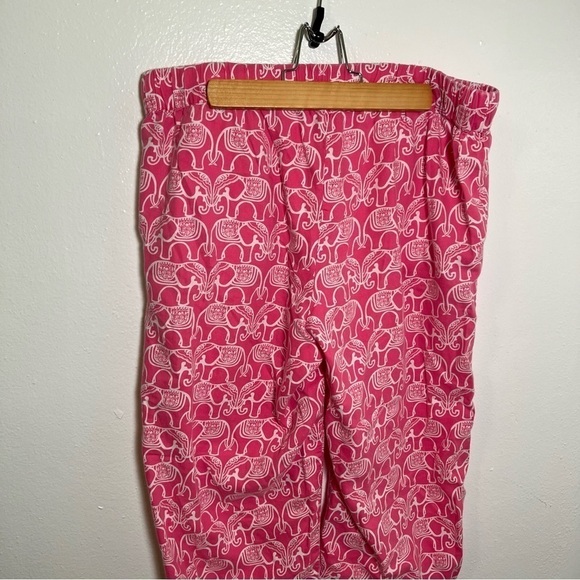 Crown & Ivy Pajama Pants PInk White Elephants - Picture 7 of 11